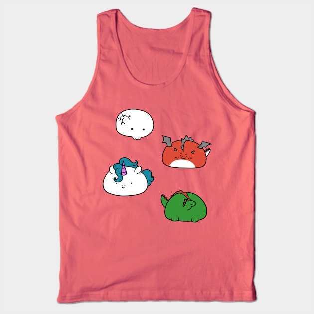 Cute Creature Blobs! Tank Top by saradaboru